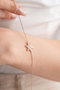 Heliophilia Silver Pulsera de Plata de Ley 925 con Baño de Oro Rosa y Circón